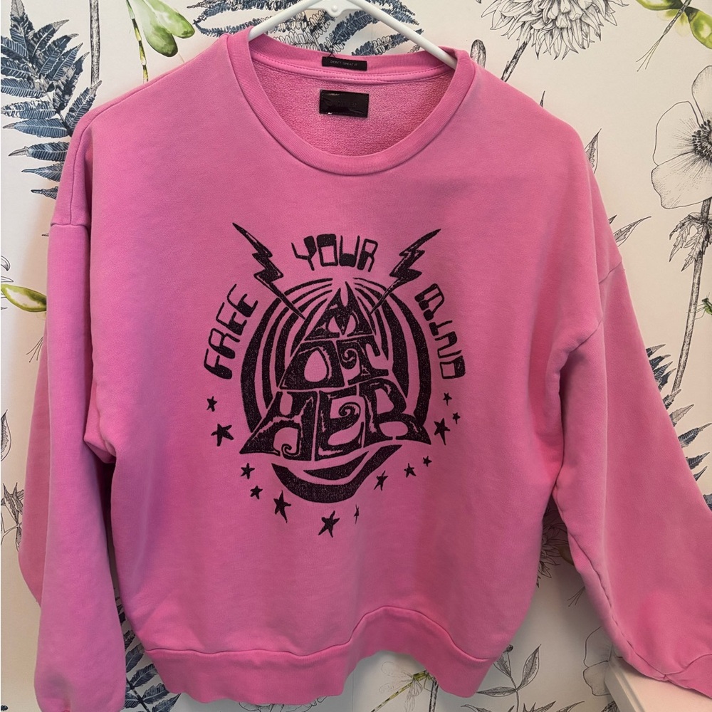 Mother pink sweatshirt